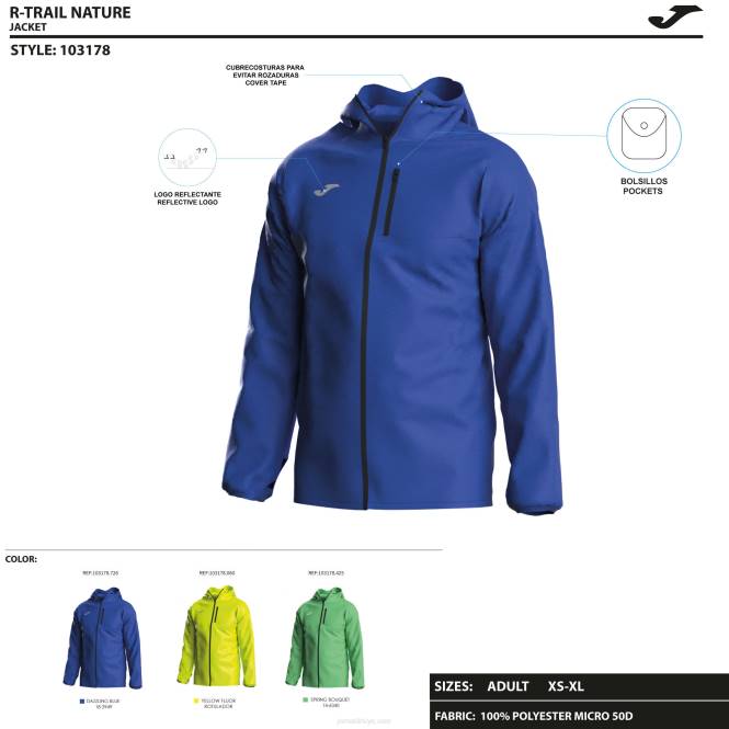 rüzgarlık r-izi doğa Joma yeşil erkekler 0RJD1369