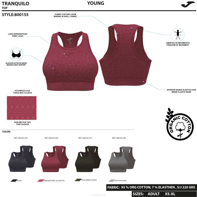 sporcu sütyeni defne Joma haki kadınlar 0RJD2306