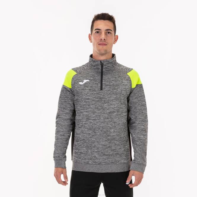 sweatshirt ekibi iii Joma melanj gri sarı siyah erkekler 0RJD3389