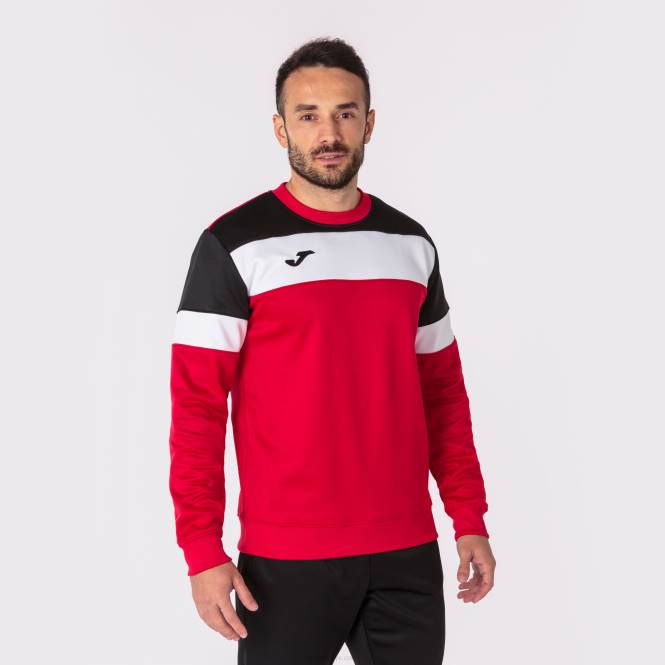 sweatshirt ekip iv Joma kırmızı siyah beyaz erkekler 0RJD4158