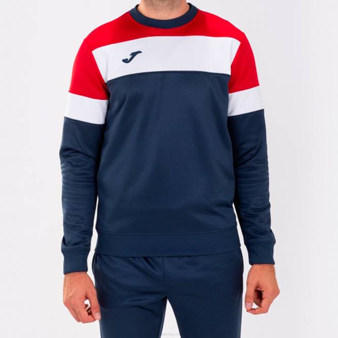sweatshirt ekip iv Joma lacivert kırmızı beyaz erkekler 0RJD1052