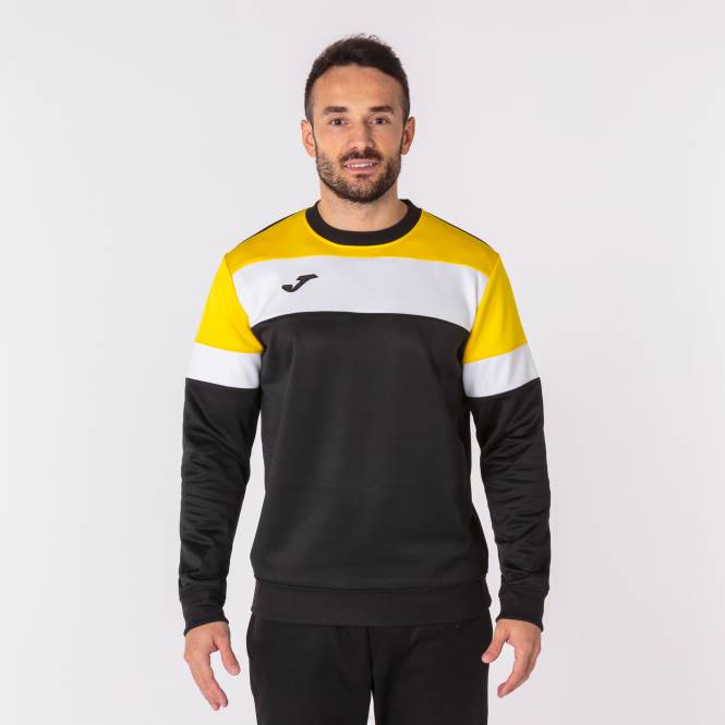 sweatshirt ekip iv Joma siyah sarı beyaz erkekler 0RJD335