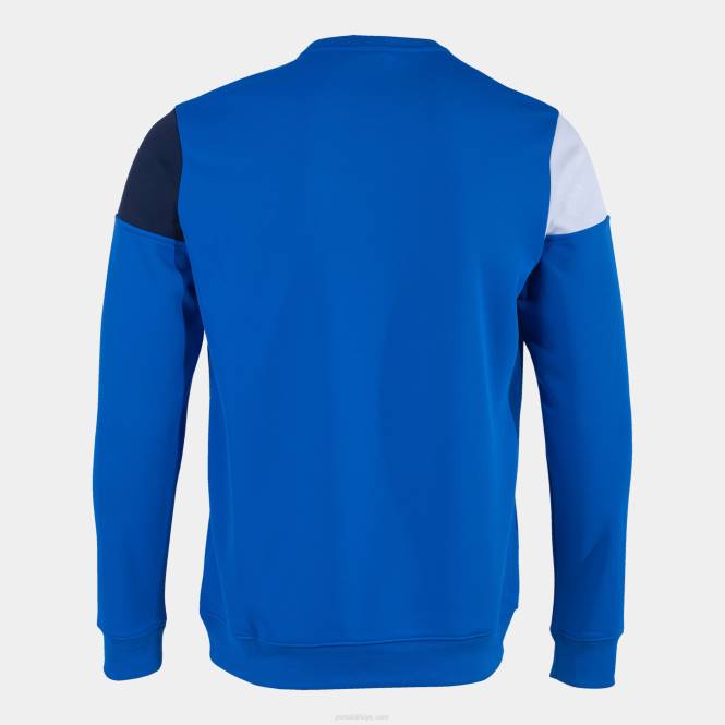 sweatshirt ekip v Joma kraliyet mavisi lacivert beyaz erkekler 0RJD7