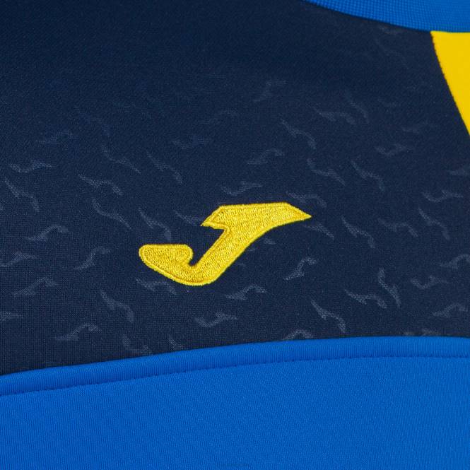 sweatshirt ekip v Joma kraliyet mavisi sarı lacivert erkekler 0RJD1126