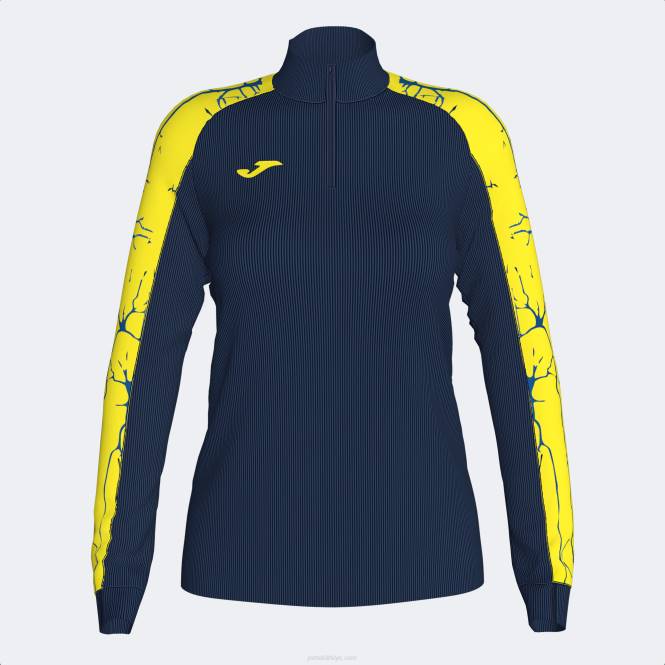 sweatshirt elit ix Joma lacivert floresan sarı kadınlar 0RJD1705