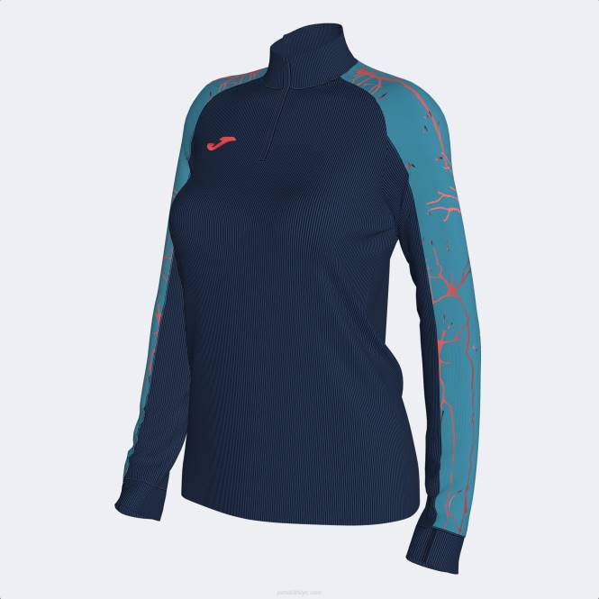 sweatshirt elit ix Joma lacivert turkuaz kadınlar 0RJD4002