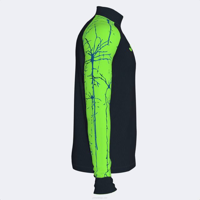 sweatshirt elit ix Joma siyah floresan yeşil erkekler 0RJD483
