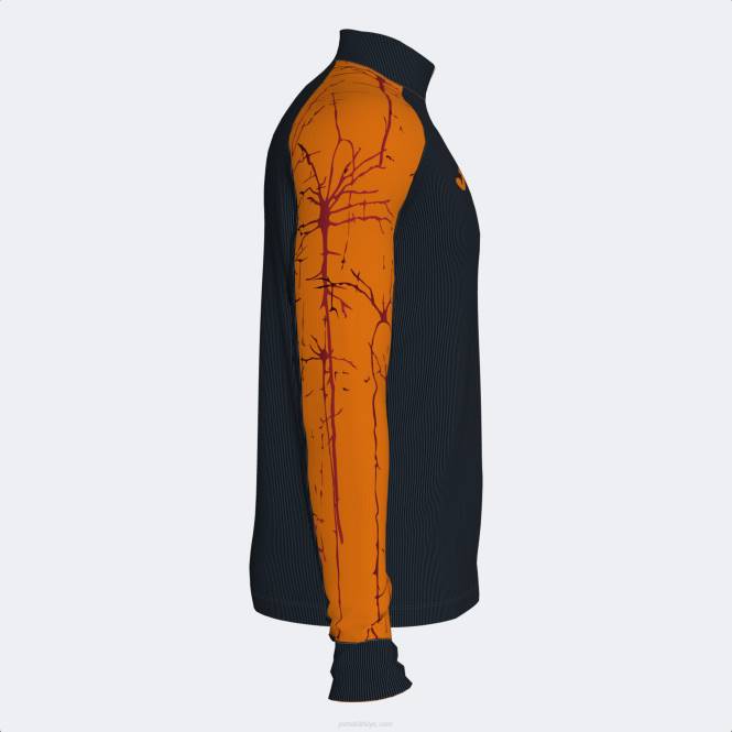 sweatshirt elit ix Joma siyah turuncu erkekler 0RJD4643