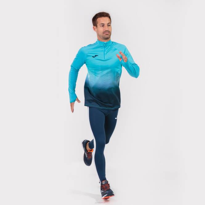 sweatshirt elit vii Joma floresan turkuaz lacivert erkekler 0RJD1449