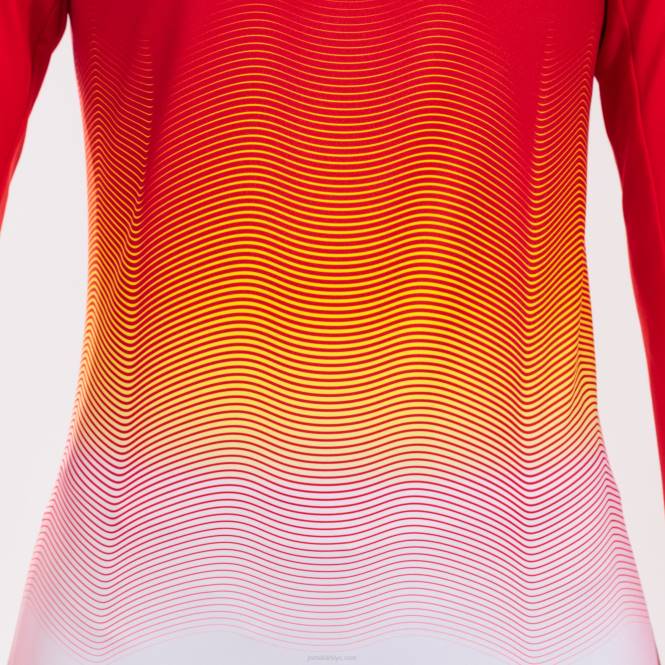 sweatshirt elit vii Joma kırmızı beyaz sarı kadınlar 0RJD4024