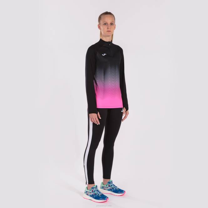 sweatshirt elit vii Joma siyah floresan pembe beyaz kadınlar 0RJD3762