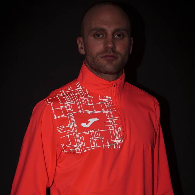 sweatshirt elit viii Joma floresan mercan erkekler 0RJD358