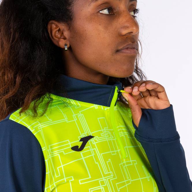 sweatshirt elit viii Joma lacivert floresan sarı kadınlar 0RJD3962