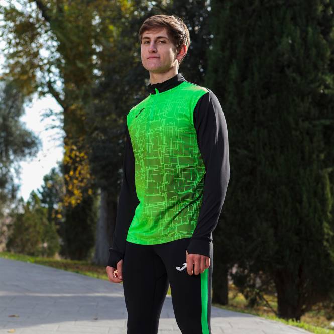 sweatshirt elit viii Joma siyah floresan yeşil erkekler 0RJD3025