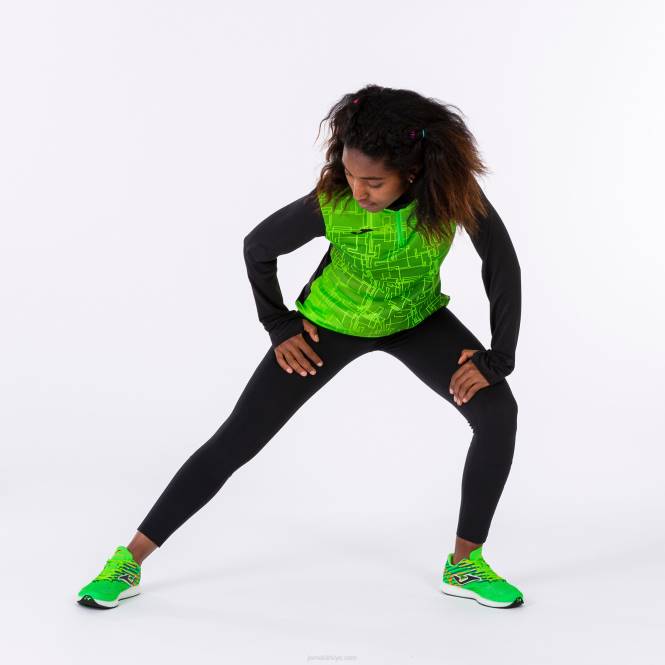sweatshirt elit viii Joma siyah floresan yeşil kadınlar 0RJD1895