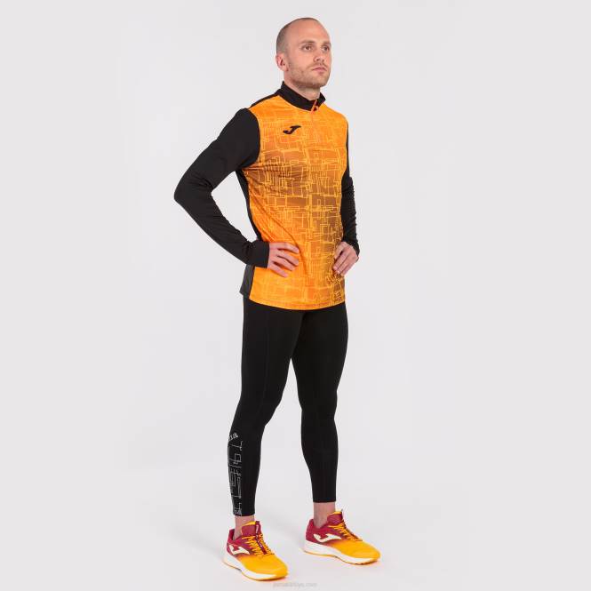 sweatshirt elit viii Joma siyah turuncu erkekler 0RJD1204