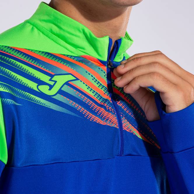 sweatshirt elit x Joma kraliyet mavisi floresan yeşili erkekler 0RJD1147