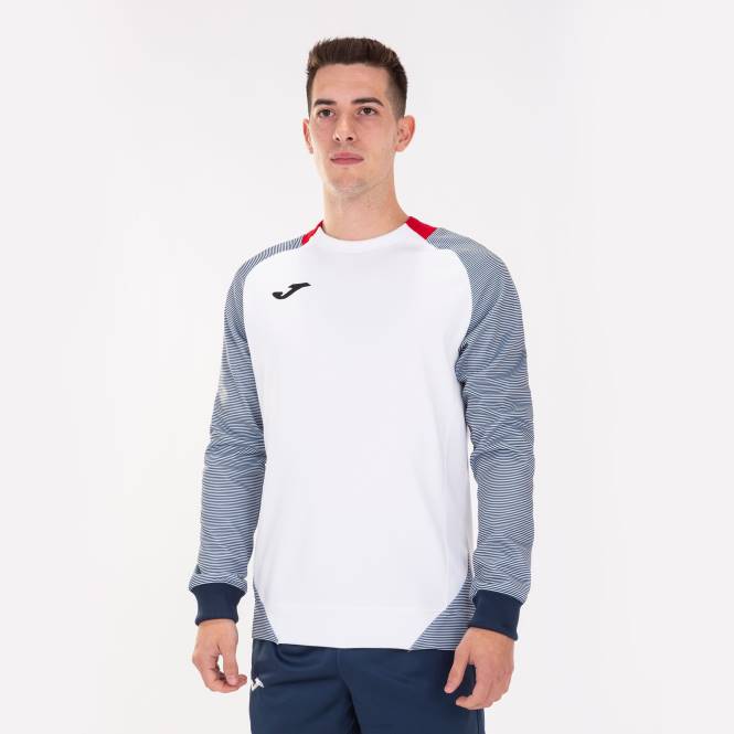 sweatshirt essential ii Joma beyaz lacivert kırmızı erkekler 0RJD1292