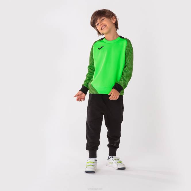 sweatshirt essential ii Joma floresan yeşil siyah erkekler 0RJD3398