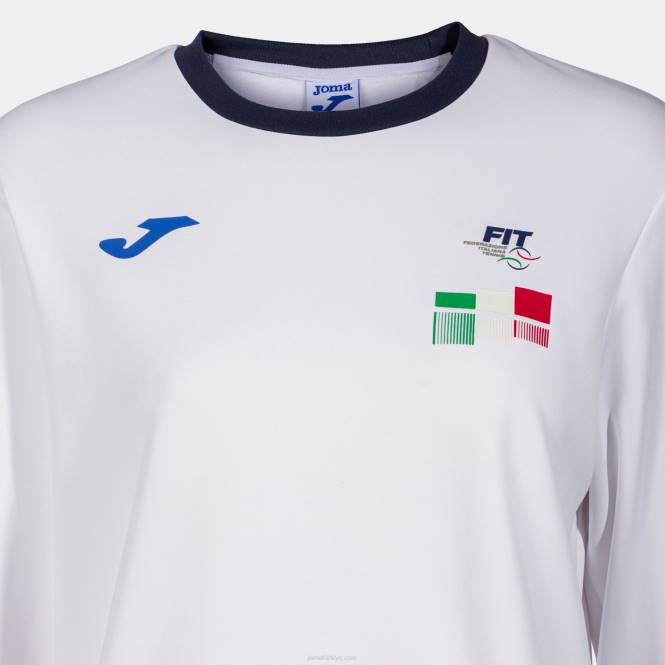 sweatshirt italyan tenis federasyonu Joma beyaz kadınlar 0RJD2434