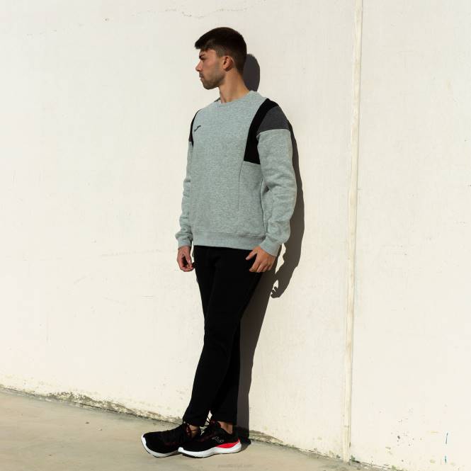 sweatshirt konforu iii Joma melanj grisi erkekler 0RJD3174
