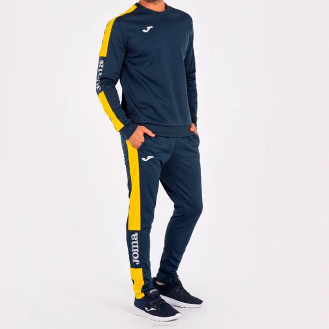 sweatshirt şampiyonası iv Joma lacivert sarı erkekler 0RJD1442