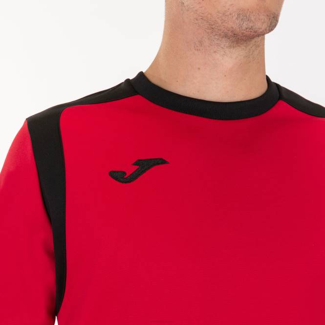 sweatshirt şampiyonası v Joma kırmızı siyah erkekler 0RJD2954