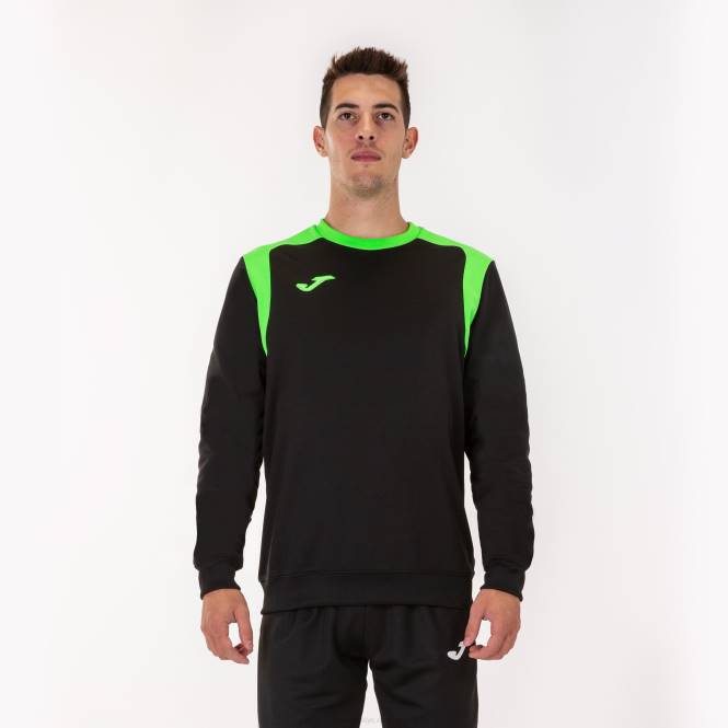 sweatshirt şampiyonası v Joma siyah floresan yeşil erkekler 0RJD977