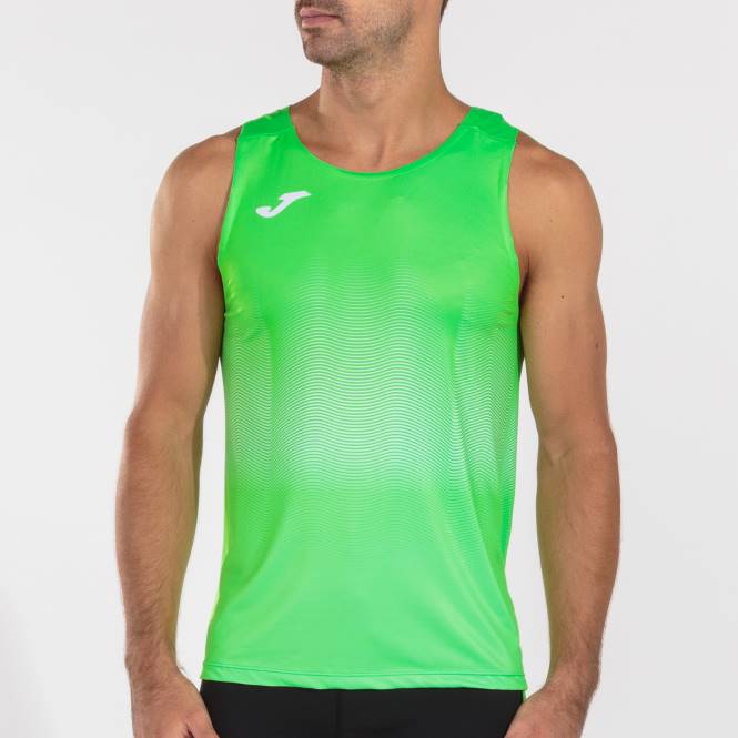 tank top elit vii Joma floresan yeşil beyaz erkekler 0RJD4131