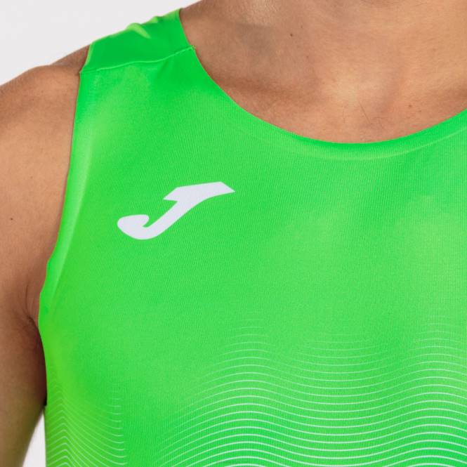 tank top elit vii Joma floresan yeşil beyaz erkekler 0RJD4131