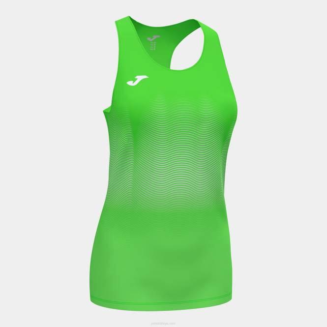 tank top elit vii Joma floresan yeşil beyaz kadınlar 0RJD2316