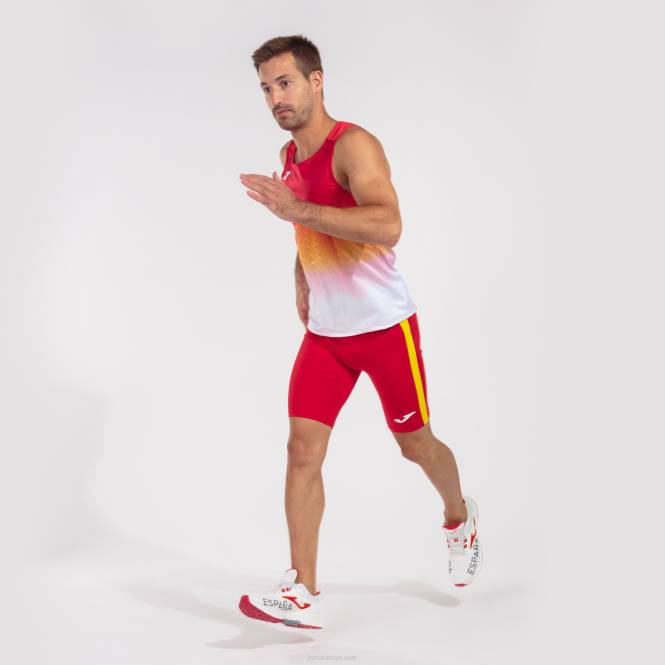 tank top elit vii Joma kırmızı beyaz sarı erkekler 0RJD327