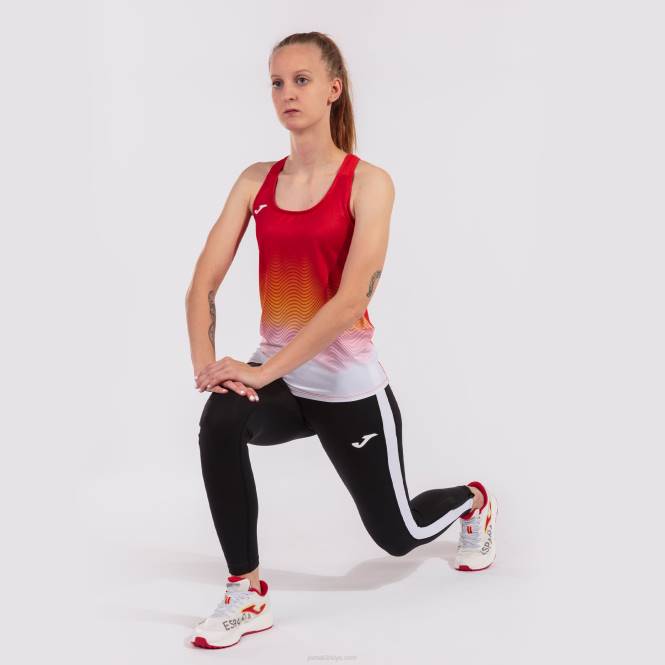 tank top elit vii Joma kırmızı beyaz sarı kadınlar 0RJD3703
