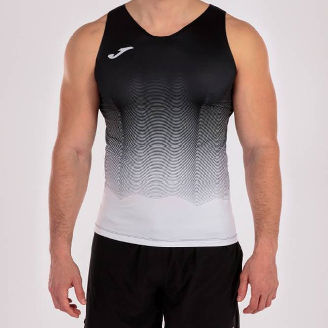 tank top elit vii Joma siyah beyaz gri erkekler 0RJD3022