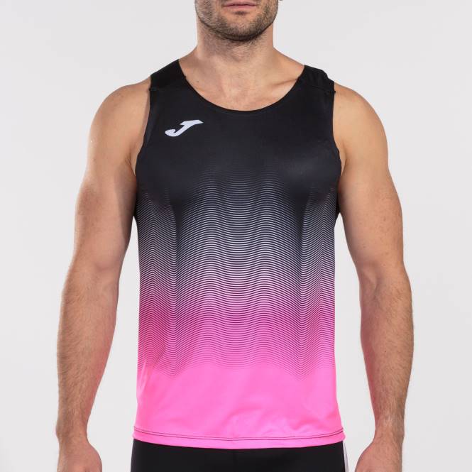 tank top elit vii Joma siyah floresan pembe beyaz erkekler 0RJD458