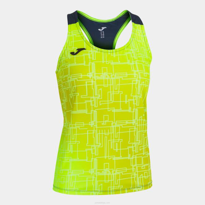 tank top elit viii Joma floresan sarı lacivert kadınlar 0RJD2657