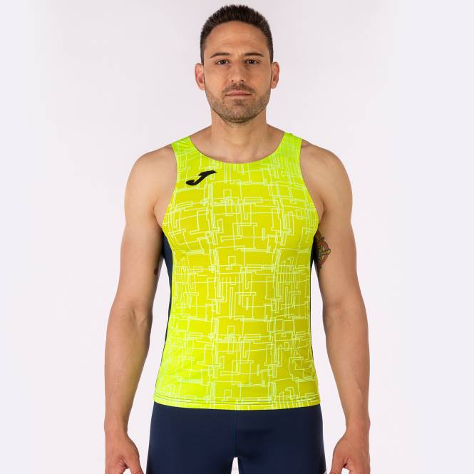 tank top elit viii Joma lacivert floresan sarı erkekler 0RJD757