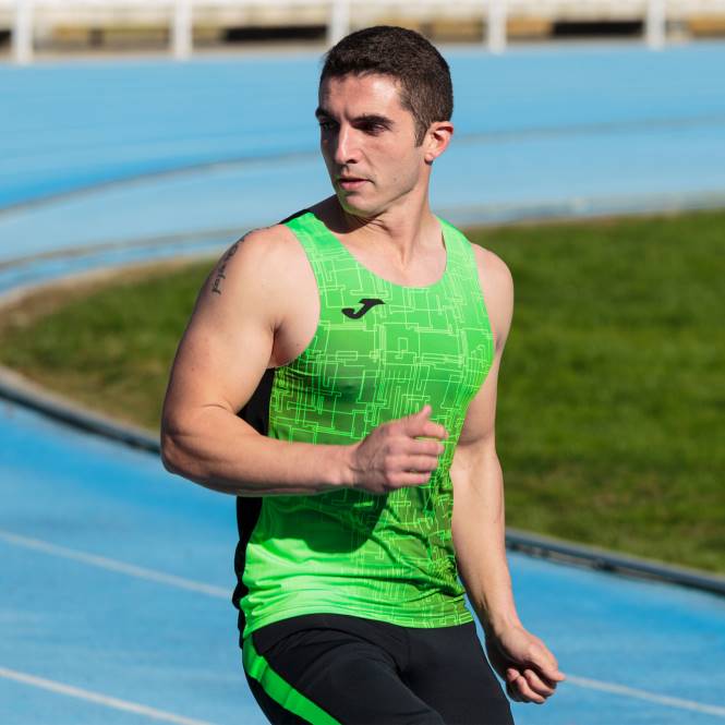 tank top elit viii Joma siyah floresan yeşil erkekler 0RJD673