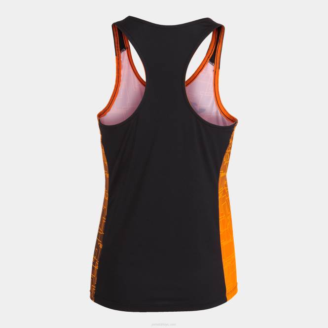 tank top elit viii Joma turuncu siyah kadınlar 0RJD2072