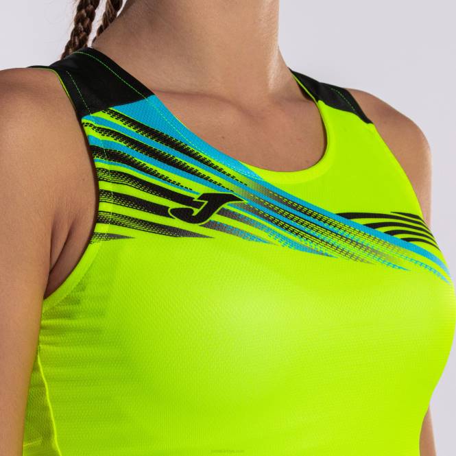 tank üstü elit x Joma floresan sarı siyah kadınlar 0RJD1610