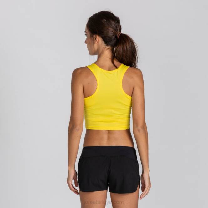 tank üstü yarış Joma sarı siyah kadınlar 0RJD3785