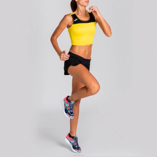 tank üstü yarış Joma sarı siyah kadınlar 0RJD3785
