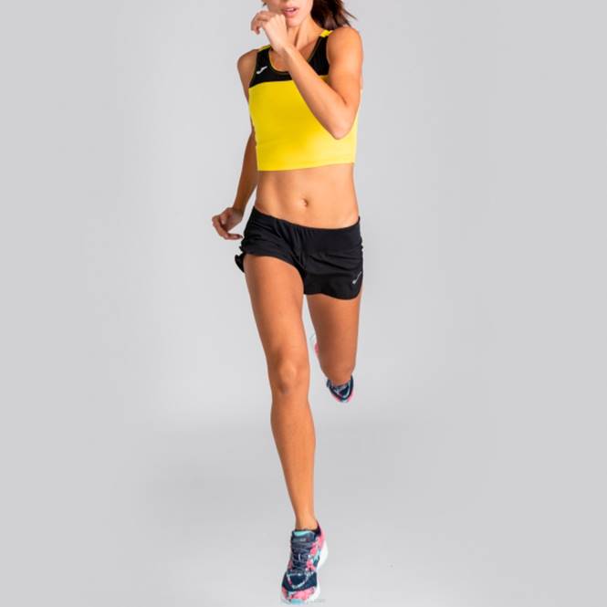 tank üstü yarış Joma sarı siyah kadınlar 0RJD3785