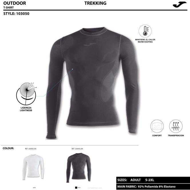 uzun kollu gömlek brama Joma beyaz erkekler 0RJD849