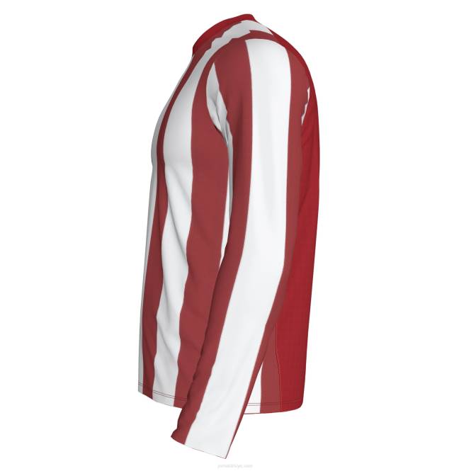 uzun kollu gömlek inter Joma kırmızı beyaz erkekler 0RJD2986