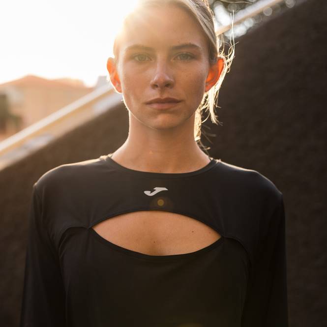 uzun kollu gömlek sıfır Joma siyah kadınlar 0RJD1567