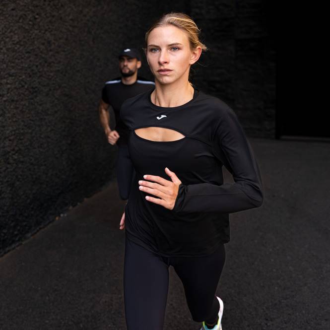 uzun kollu gömlek sıfır Joma siyah kadınlar 0RJD1567