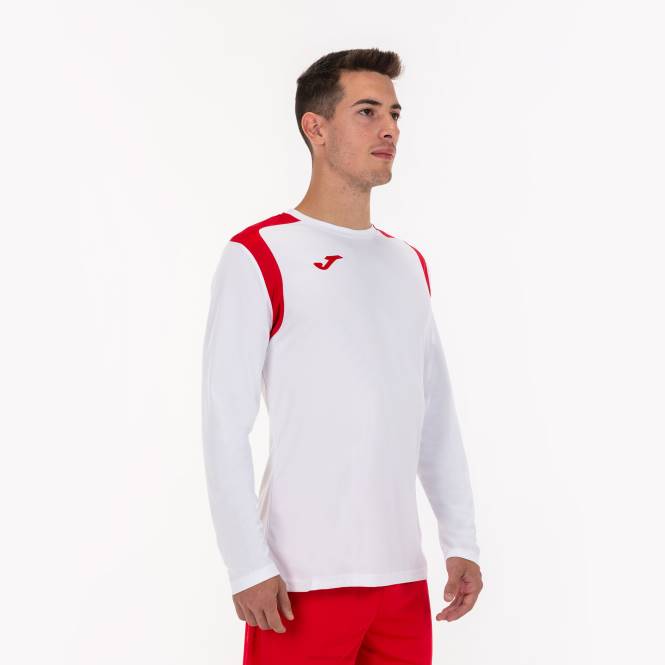 uzun kollu gömlek şampiyonluk v Joma Beyaz kırmızı erkekler 0RJD4394