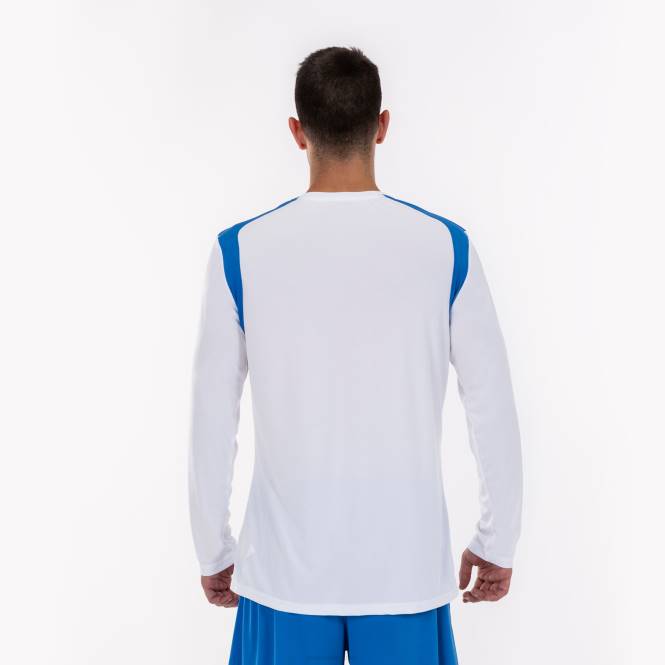 uzun kollu gömlek şampiyonluk v Joma beyaz kraliyet mavisi erkekler 0RJD1522