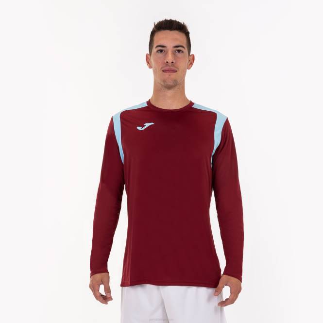 uzun kollu gömlek şampiyonluk v Joma bordo gök mavisi erkekler 0RJD3397